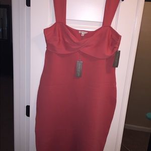 Eva Mendes Coral Knit stretch dress